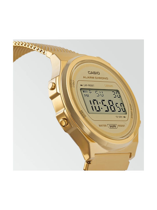casio psifiako roloi mpatarias me metalliko mprasele se chryso chroma a 171wemg 9aef2