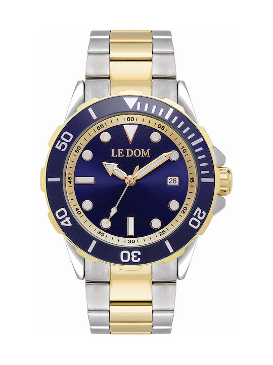 ανδρικό ρολόι le dom nautilus ld 1052 1 navy silver