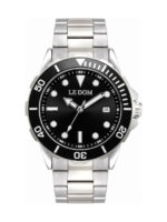 ανδρικό ρολόι le dom nautilus ld 1052 3 black silver