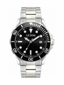 ανδρικό ρολόι le dom nautilus ld 1052 3 black silver