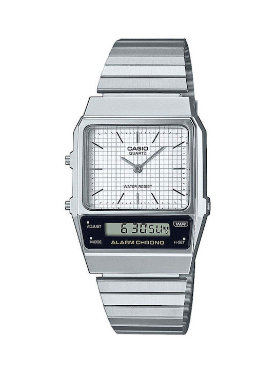 Casio digital analogue silver aq 800e 7aef