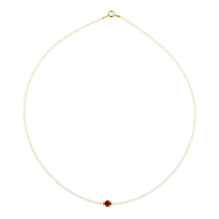 Kolie margaritaria roubini gold K14 1