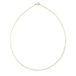 Necklace white pearls gold K14