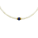 PEARL NECKLACE WITH SAPPHIRE BRAM01 - Image 2