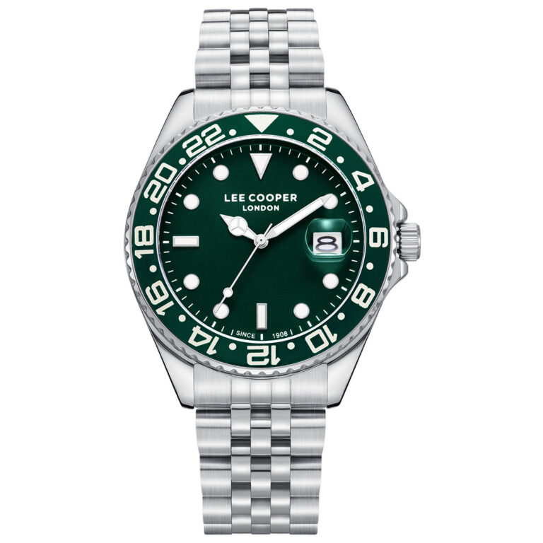 Andriko roloi Lee Cooper silver green lc08142.370