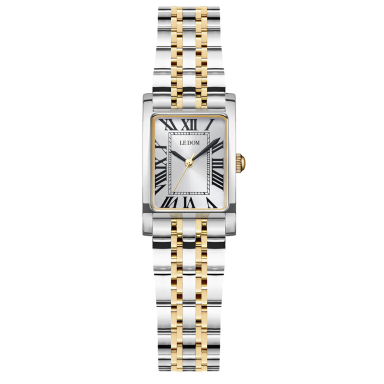 Gunaikeio roloi ledom rosalind silver gold ld1505 2